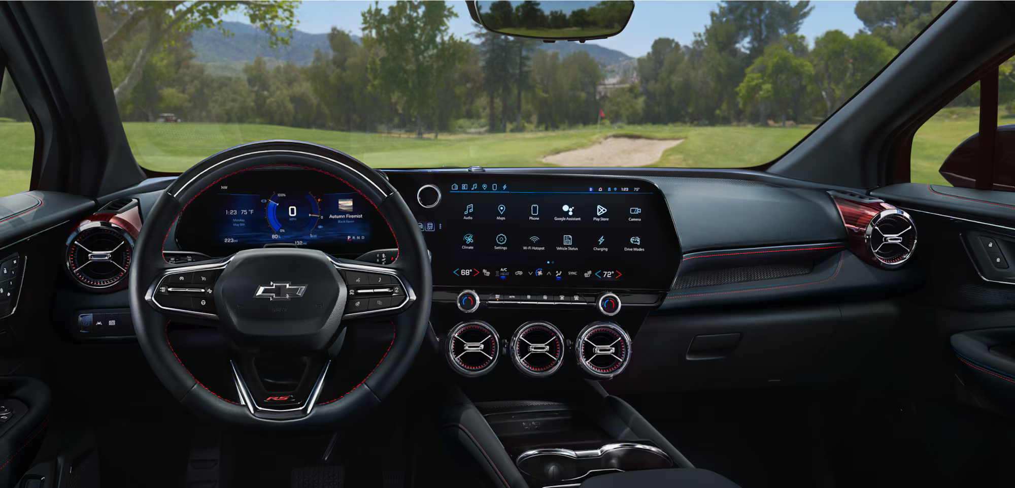 Interior of the 2025 Chevrolet Blazer EV Nearby Devola