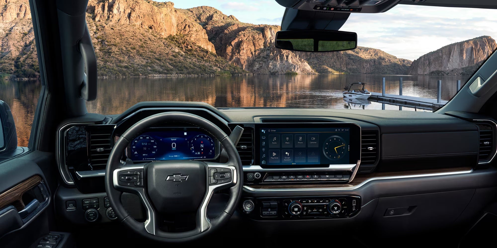 Dashboard of new 2026 Chevy Silverado 1500 for sale near Williamstown, WV