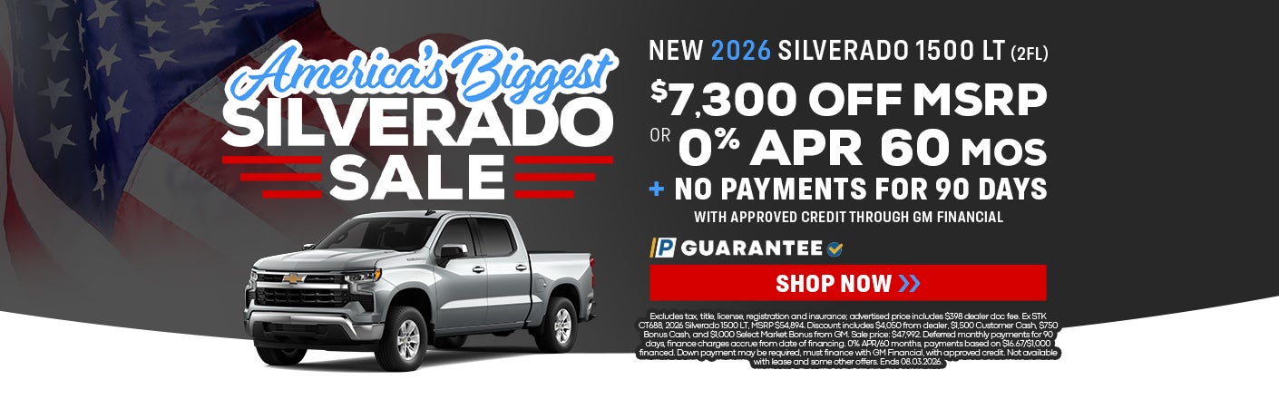 New 2026 Silverado 1500 LT offers in Marietta, OH