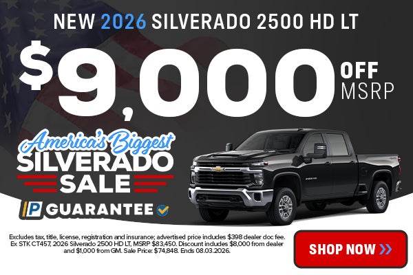 New 2026 Silverado 2500 HD LT offers in Marietta, OH
