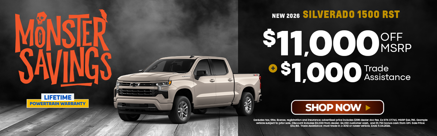 New 2026 Silverado 1500 RST offers in Marietta, OH